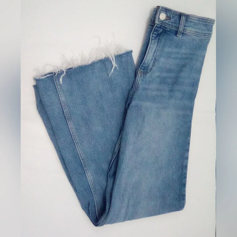 Mango Catherine Light Blue Flare Jeans Size 2 - Picture 7 of 12